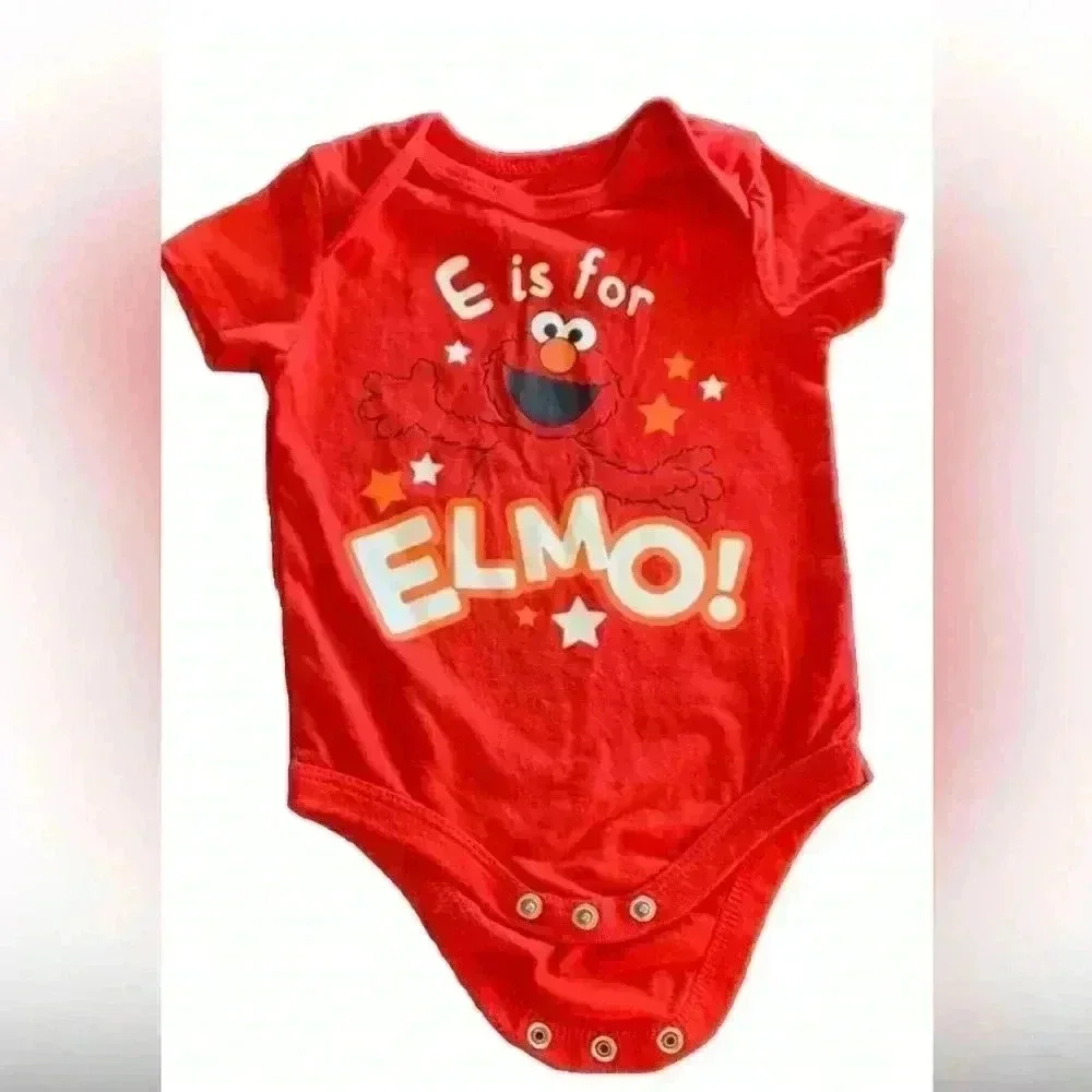 Sesame Street ELMO‎ Boys Newborn 3-Piece Set, 0-3M Pants, Shirt
